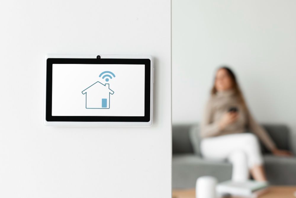 tablet su muro controllo smarthouse
